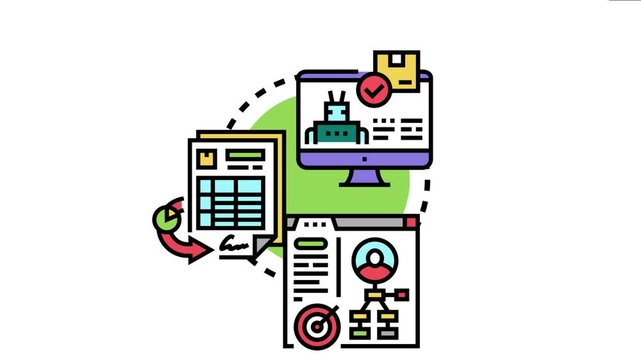 Business process anticipating purchase orders, managing releases, and automating procurement with digital tools and data analysis for efficient supply chains