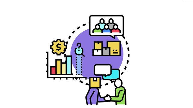 Business professionals collaborating and analyzing market data to understand customer expectations, planning strategies for product delivery and successful project implementation