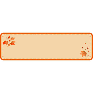 Autumn Floral Label Collection