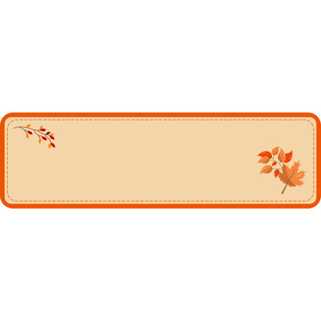 Autumn Floral Label Collection