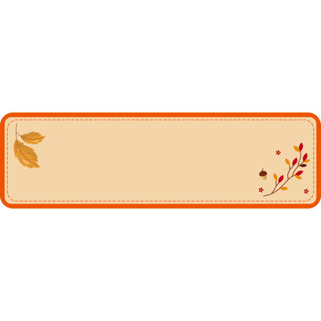 Autumn Floral Label Collection