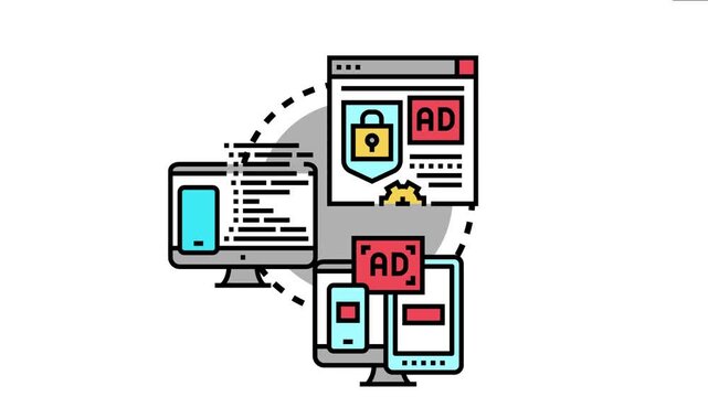 Application exploit prevention concept digital security measures protecting various devices like desktops, tablets, and mobile phones from online threats and vulnerabilities