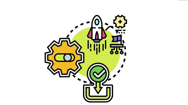 Application software installation and launch process with new feature configuration, successful deployment and startup of digital services