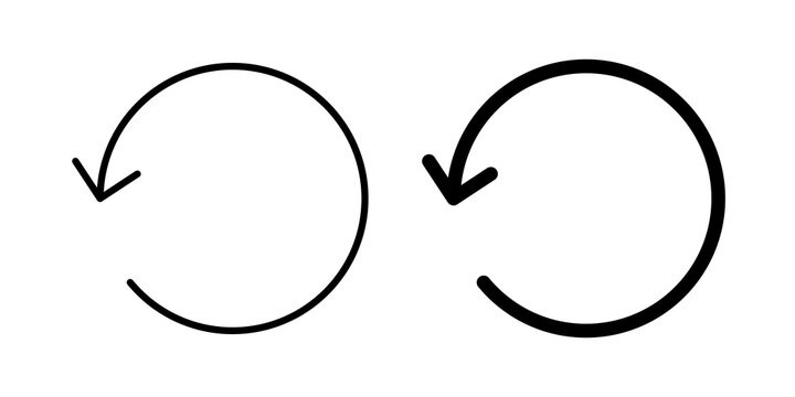 Reset icon simple clipart collection
