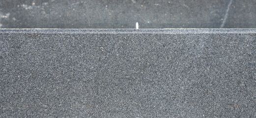 Fototapeta premium Dark grey granite stone slab edge texture background