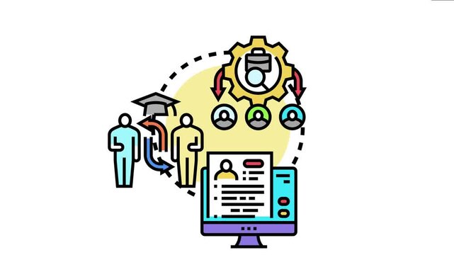 System tracking application intake status, screening profiles, and managing the workflow from initial submission to final review on an administrative computer monitor