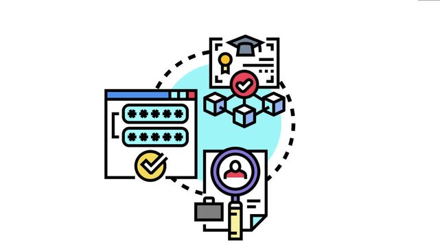 Application security verification process involves user authentication, data protection, and certification, ensuring secure access and system integrity with digital validation