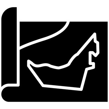 Dubai Map Icon