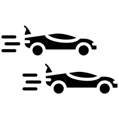 Fototapeta premium Racing Car Icon