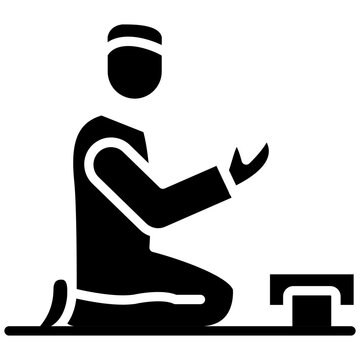 Muslim Praying Icon