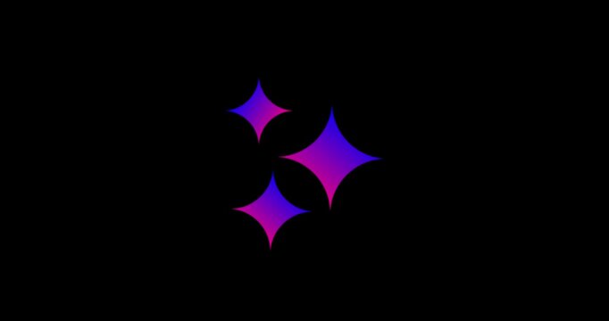 AI Sparkle Animated Icon. 4k