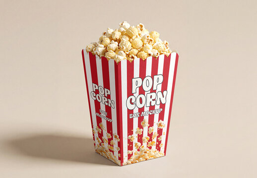 Popcorn Box Mockup