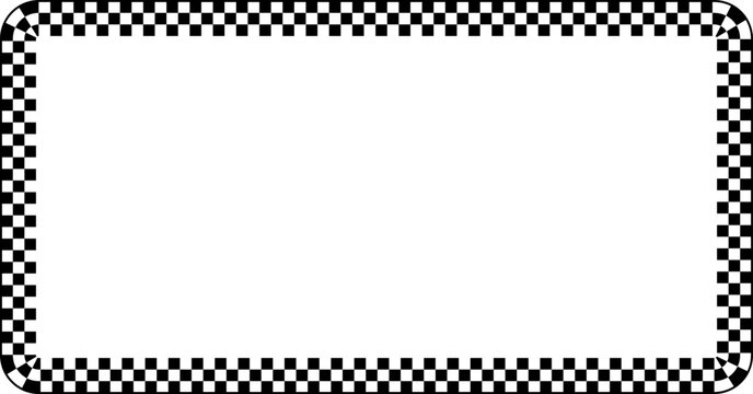 Checker vector pattern and race border check with finish car line. Flag stripe sport and icon seamless arrow with graphic auto texture. Frame race border and fast checker bike with board.