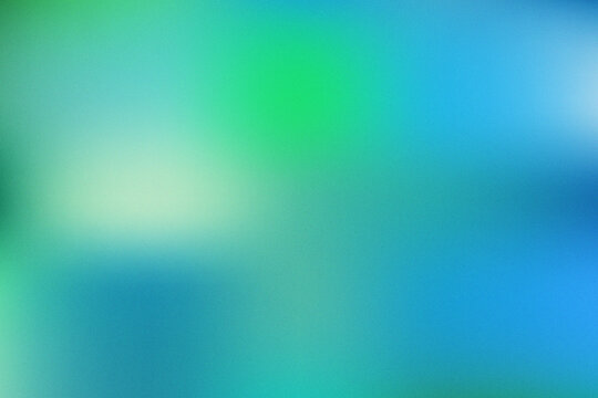 Abstract green and blue gradient background with soft grainy texture