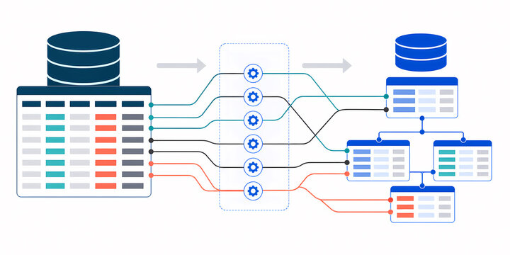 Schema migration database evolution illustration