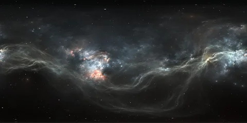 360-Degree 12K Panoramic Space Background with Starfield and Nebula. NoAi © Peter Jurik