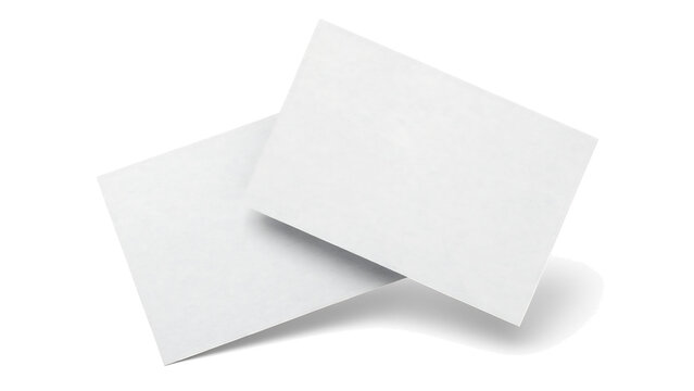 Set of 6 blank white business card mockups. White paper templates. Minimalist design. Empty card designs. High quality stock photography. Mock-up for graphic design and branding layouts.