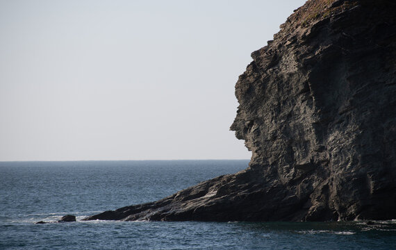 Cliff at Tregardock Beach the North Cornish Coast