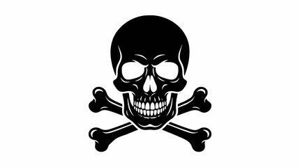 Skull and Crossbones Symbol Illustration