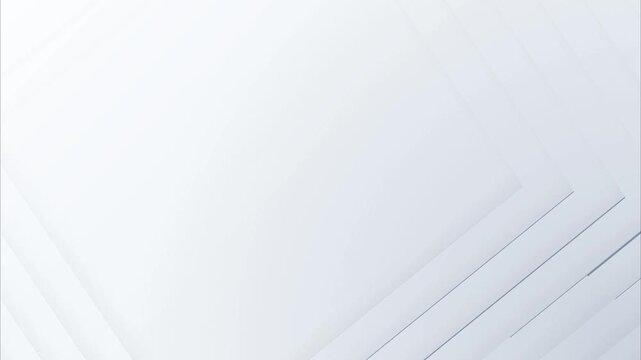 White layered geometric planes and shifting architectural lines clean minimalist 3D abstract motion background high definition professional corporate intro