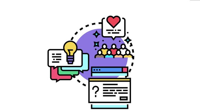 People are participating in a group discussion, providing customer reviews and valuable insights through surveys and questionnaires to improve services and develop new concepts
