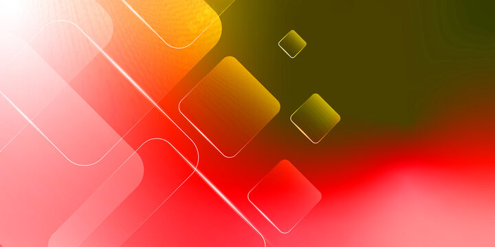 Abstract Red and Orange Glass Square Background Wallpaper