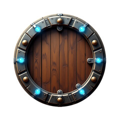 Naklejka premium round window on the wall