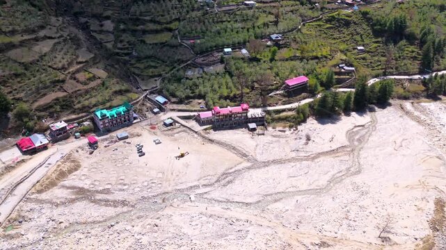 Drone Footage of Dharali Village and Harsil Valley Following the August Flood in Uttarakhand