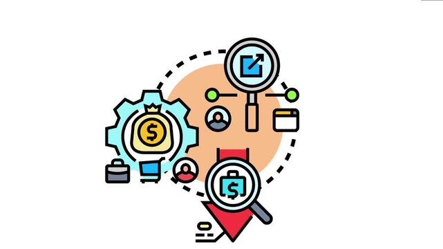 Asset tracking tag concept focusing on data management, financial resources monitoring, and property locating for efficient business operation and inventory control