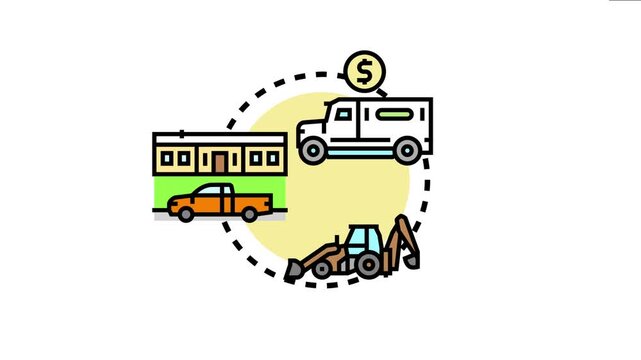 Asset backed holding vehicle concept various collateral types like real estate, commercial property, and equipment supporting financial instruments and investment strategies