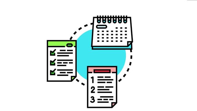 Assignment checklist concept visualizing task management, calendar scheduling, project planning, and work organization for studies, business, or personal goals