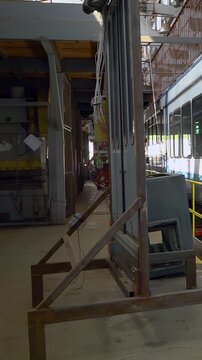 Tram Depot. A Second Life for Old Swiss Trams - Vertical Video