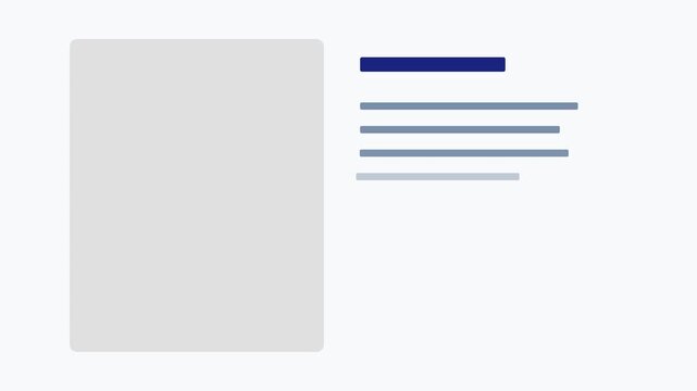 Minimalist grey card on light background for copy space design