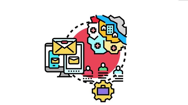 Assorted campaign types showing marketing strategy development, digital promotion, business communication, and target audience segmentation for successful outreach