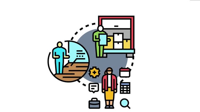 Professional people are balancing multiple job functions. Coordinating tasks and processes. Symbolizing the concept of multitasking. Diverse responsibilities