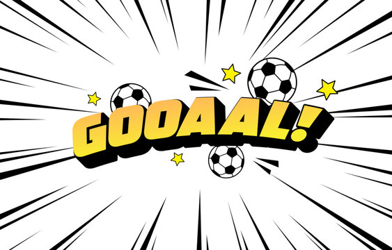 Abstract design gool soccer ball vector