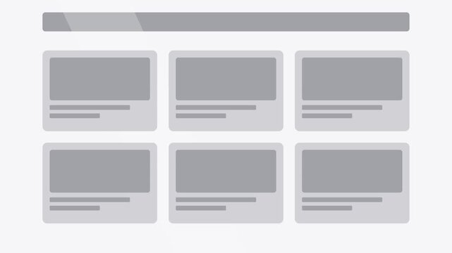 Digital Web Wireframe Layout UI UX Design Concept