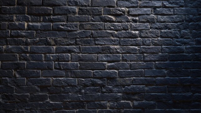 Dark stone wall texture in soft light. Artificial intelligence image