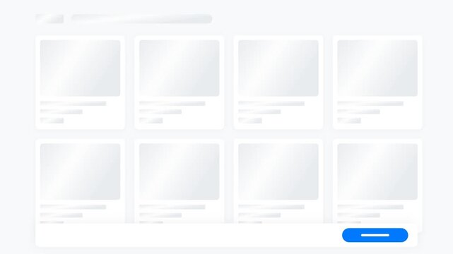 Modern Website Skeleton UI Interface Content Loading Animation
