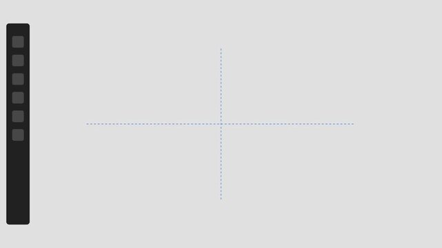 Minimalist UI UX Design Software Interface Animation with Alignment Guides