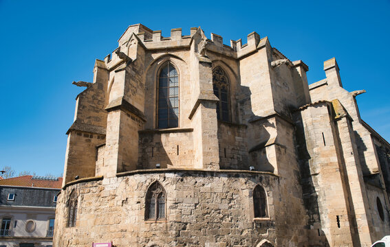 Apse of the Church of Notre-Dame de Lamourguier in Narbonne, France