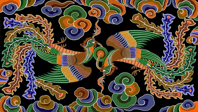 Korean jujak dancheong art