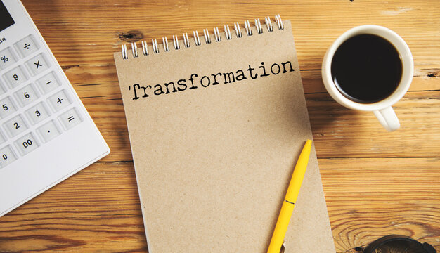 transformation business concept with progress bar