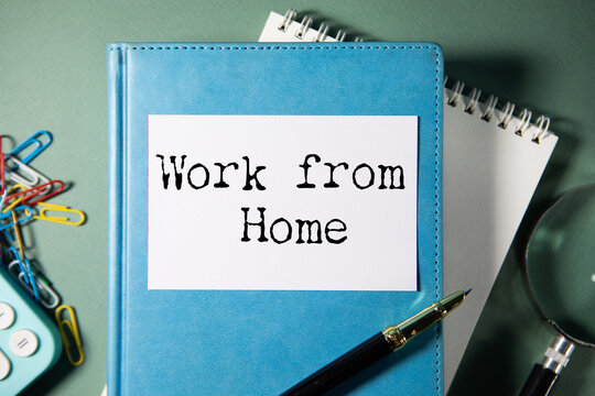 Work from Home text on paper
