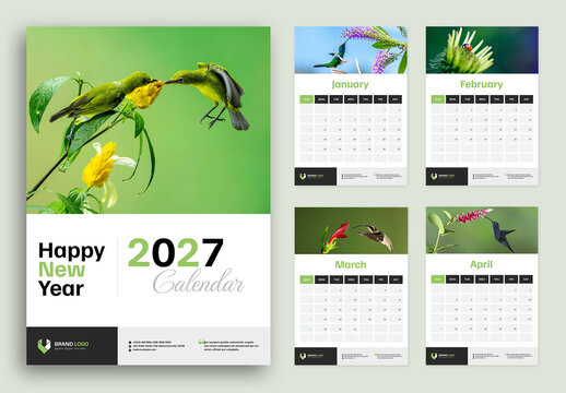 Wall Calendar Design Template