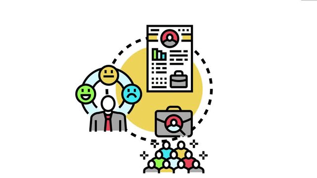 Recruitment strategy outline showing an employer selecting candidates based on qualifications, ensuring a positive human resources experience, and building strong hiring practices