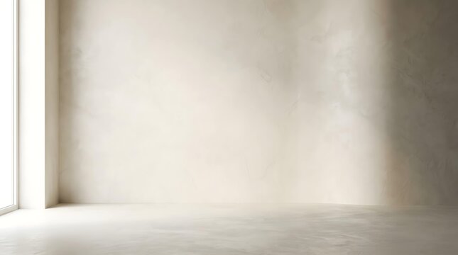 Minimalist interior setting with soft ambient light illuminating a clean textured wall, perfect for product showcases