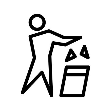 Trash Can Icon Vector Symbol Design Illustration