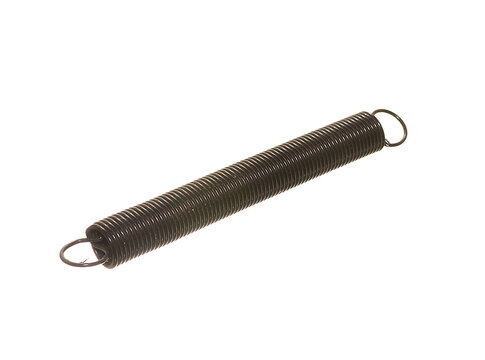 steel spring isolated on white background