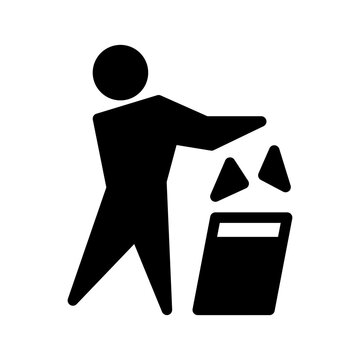 Trash Can Icon Vector Symbol Design Illustration